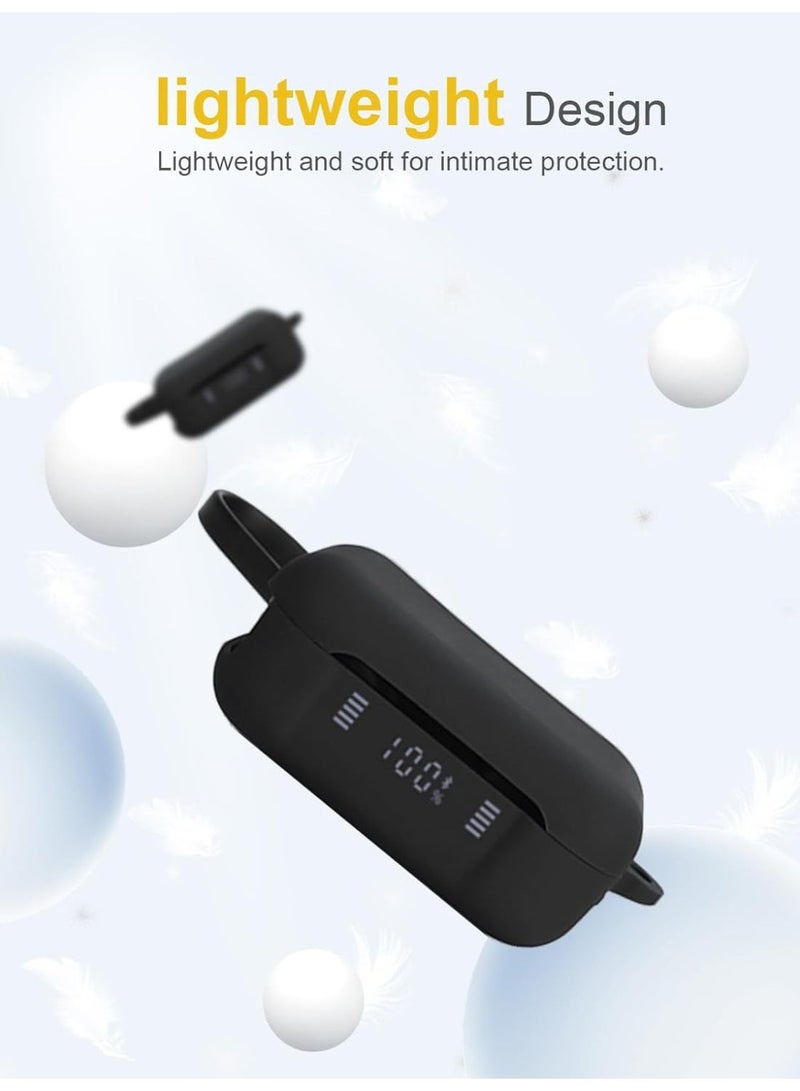 Protective Case Compatible with Soundcore P41i by Silicone Case for Soundcore P41i by  Portable Scratch Case with Carabiner (Black) - Image 4